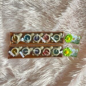 Scented mini turtle candles with flower designs from Hawaii!🐢🌺